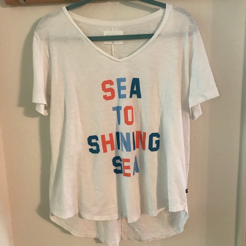 Sol Angeles sea to shining sea tee Tshirt sheer